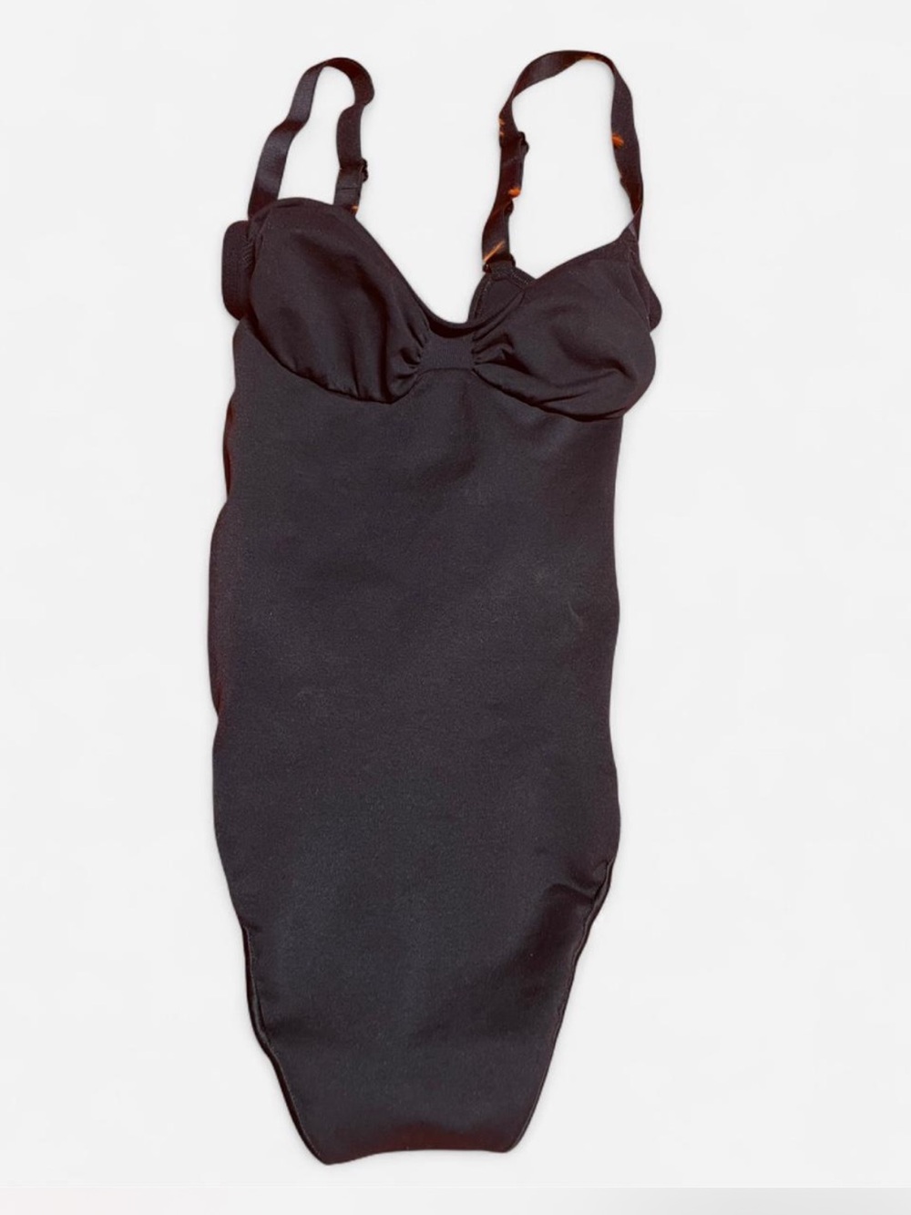 SKIMS Black Shaping Bodysuit with Adjustable Straps